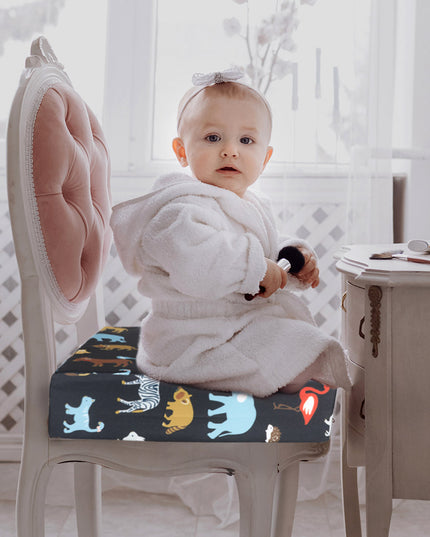 Kid Chair Cushion High Seat Pad Baby Black-1864184253286322183