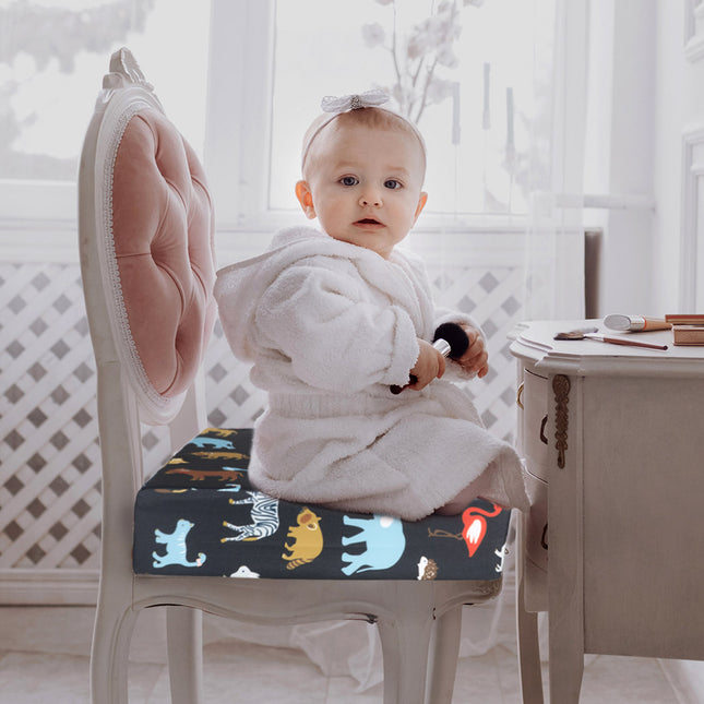 Kid Chair Cushion High Seat Pad Baby Black-1864184253286322183