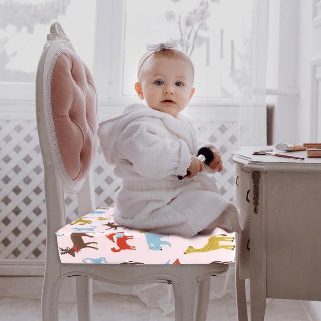 Kid Chair Cushion High Seat Pad Baby Pink-1864184253437317127