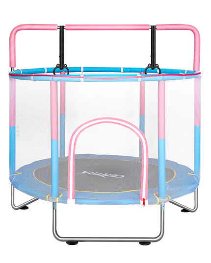 Centra 55" Kids Trampoline Rebounder Pink-1894516810066300936
