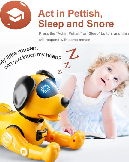 Programmable Rc Robot Dog Toy - Yellow-1902560098652393477