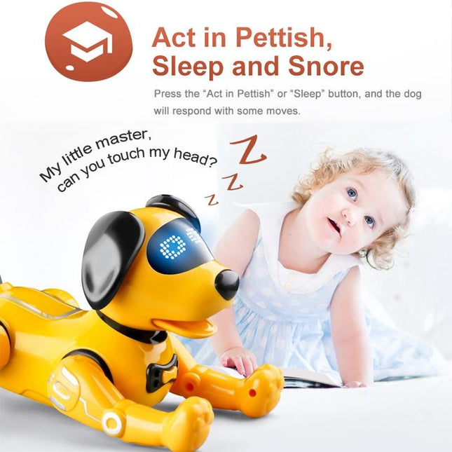 Programmable Rc Robot Dog Toy - Yellow-1902560098652393477