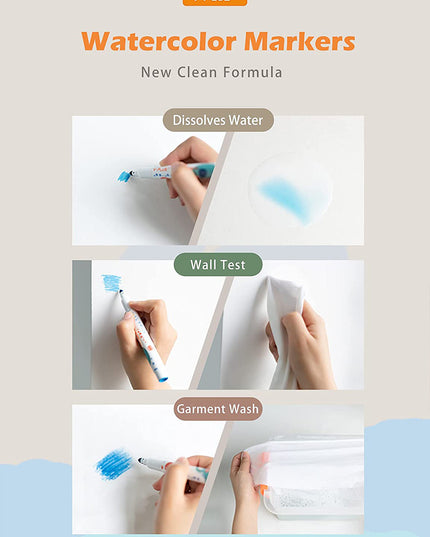 YPLUS Elephant Watercolor JUMBO Markers Set 12 Colours-1894516810909356037