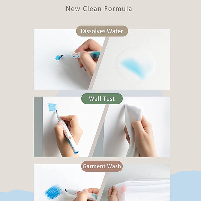 YPLUS Elephant Watercolor JUMBO Markers Set 12 Colours-1894516810909356037