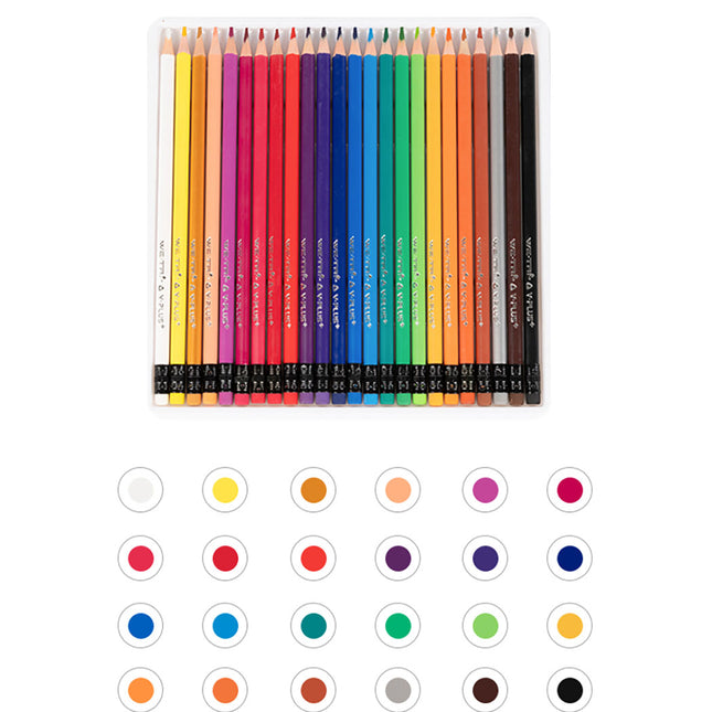 Yplus Erasable Color Pencil with Eraser 24 Colours-1894516811060350977