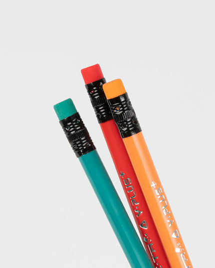 Yplus Erasable Color Pencil with Eraser 24 Colours-1894516811060350979