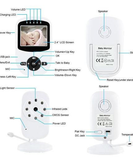 2.4 Wireless Baby Monitor With Night Vision & Two-Way Talk-1902560081648685063