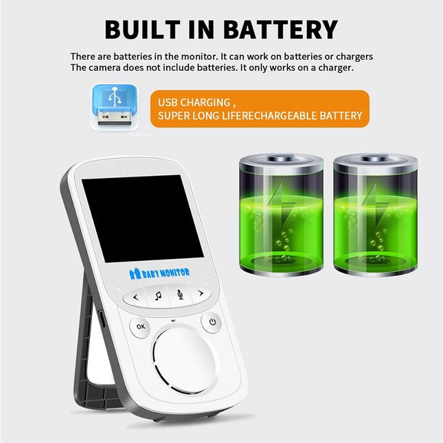 2.4 Lcd Wireless Baby Monitor With Night Vision & Two-Way Talk-1902560076770709506