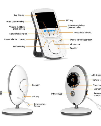 2.4 Lcd Wireless Baby Monitor With Night Vision & Two-Way Talk-1902560076770709510