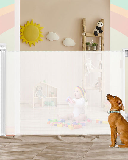 BoPeep Retractable Baby Safety Gates 300cm White 300 cm-1864184339819008006
