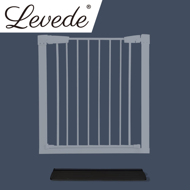 Levede Baby Safety Gate Adjustable Pet Black Ramp-1886651053223579654