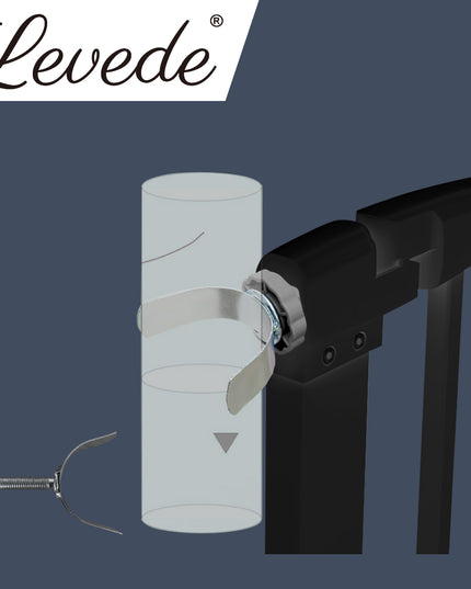 Levede Baby Safety Gate U Style Adaptor Black-1864183160301031430