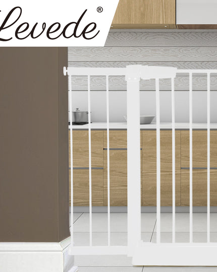 Levede Baby Safety Gate Adjustable Pet White 20cm Extension-1864183161550934022