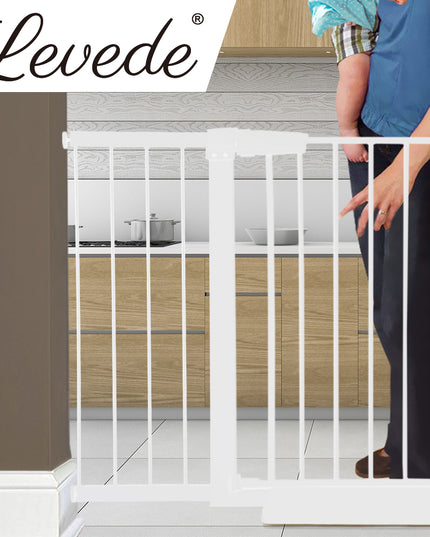 Levede Baby Safety Gate Adjustable Pet White 30cm Extension-1864183161852923910