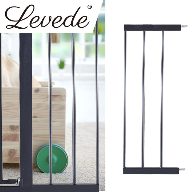 Levede Baby Safety Gate Adjustable Pet Black 20cm Extension-1864183161387356167