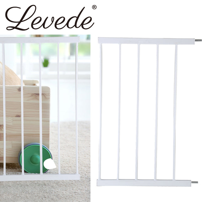 Levede Baby Safety Gate Adjustable Pet White 45cm Extension-1864183162184273927