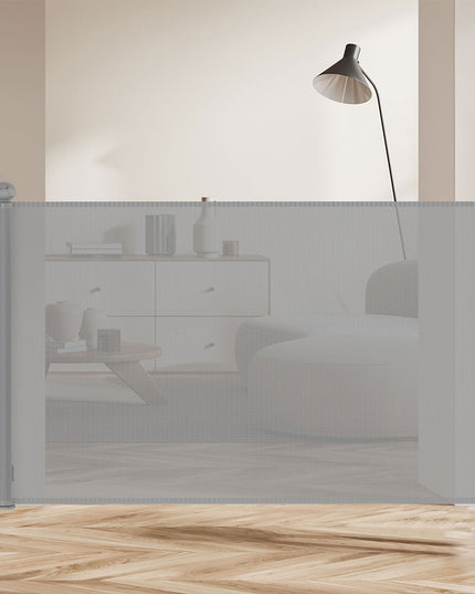 BoPeep Retractable Baby Safety Gates 300cm Grey 300 cm-1864184339647041543