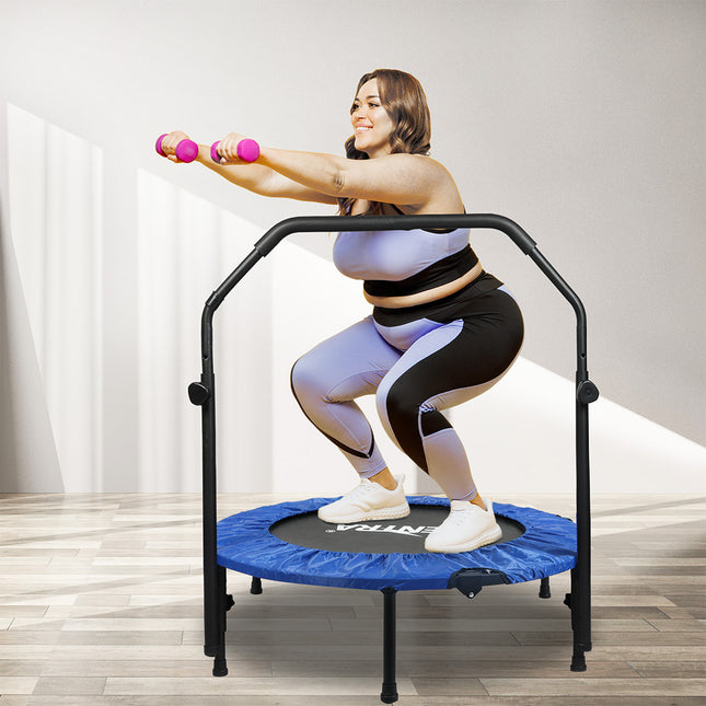 Centra 40" Foldable Mini Trampoline Rebounder Fitness-1894516809726562311