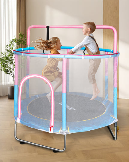 Centra 55" Kids Trampoline Rebounder Pink-1894516810066300935