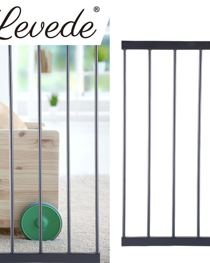 Levede Baby Safety Gate Adjustable Pet Black 30cm Extension-1864183161701928967