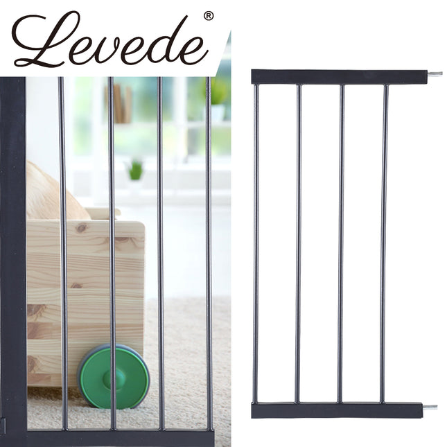 Levede Baby Safety Gate Adjustable Pet Black 30cm Extension-1864183161701928967