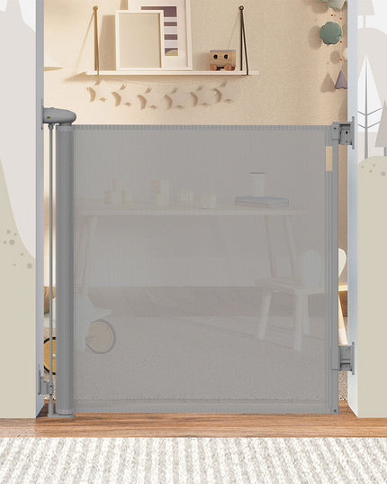BoPeep Retractable Baby Safety Gates 150cm Grey 150 cm-1864184339366023175