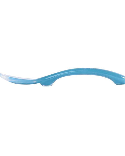 Beaba Silicone Suction Divided Plate & Spoon - Blue-1875027413856030721