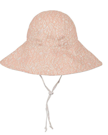 Bedhead Girls Wide- Brimmed Sun Bonnet Hat- Freya/Flax S-1875027497289125888