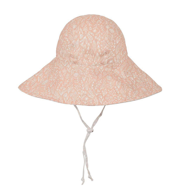 Bedhead Girls Wide- Brimmed Sun Bonnet Hat- Freya/Flax S-1875027497289125888