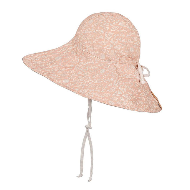 Bedhead Girls Wide- Brimmed Sun Bonnet Hat- Freya/Flax S-1875027497289125890