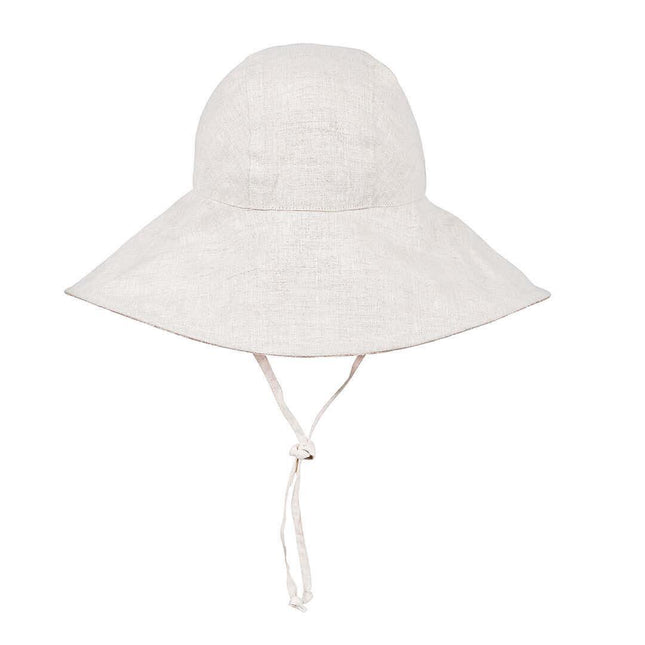 Bedhead Girls Wide- Brimmed Sun Bonnet Hat- Freya/Flax S-1875027497289125891