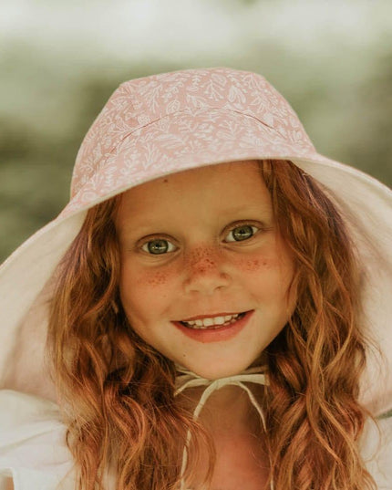 Bedhead Girls Wide- Brimmed Sun Bonnet Hat- Freya/Flax S-1875027497289125892