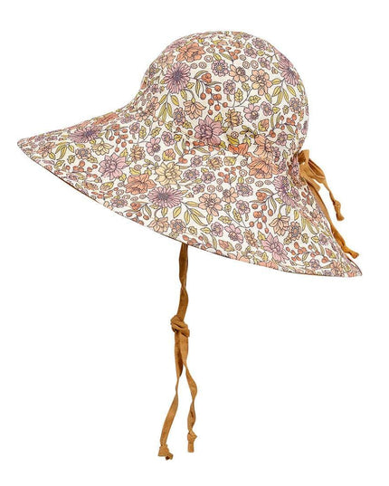 Bedhead Girls Wide- Brimmed Sun Bonnet Hat- Matilda/Maize S-1875027497142325249