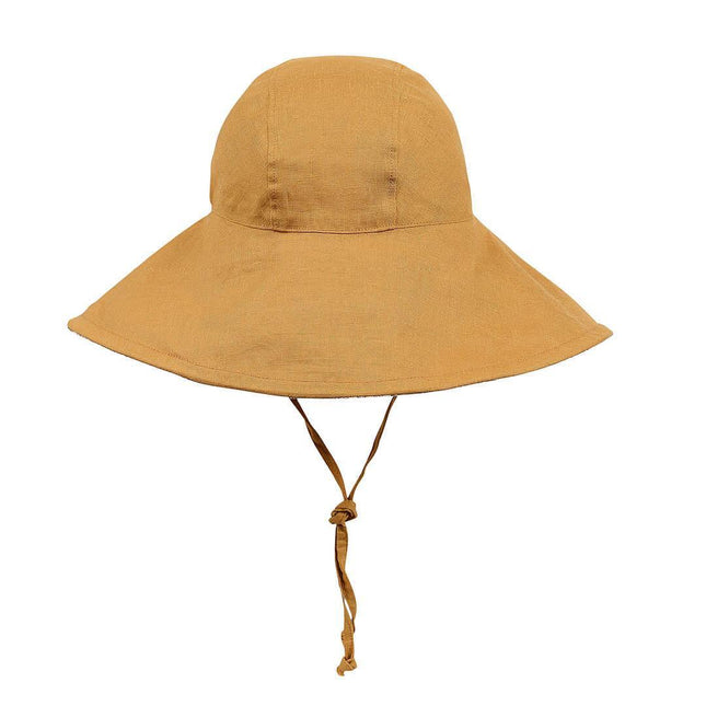 Bedhead Girls Wide- Brimmed Sun Bonnet Hat- Matilda/Maize M-1875027496999718914