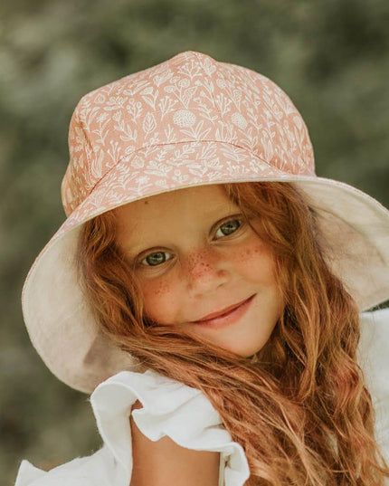 Bedhead Heritage Reversible Bucket Hat- Freya/Flax S-1875027499537272838