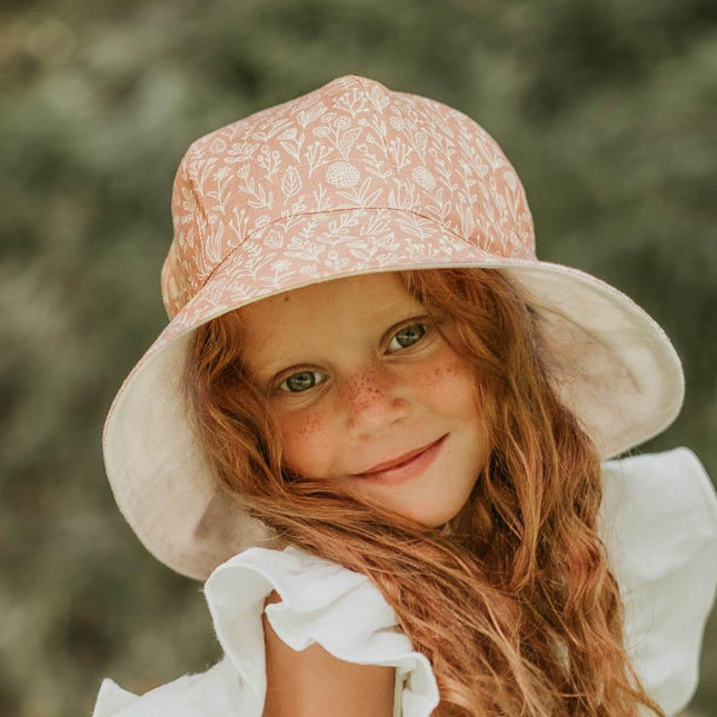 Bedhead Heritage Reversible Bucket Hat- Freya/Flax S-1875027499537272838