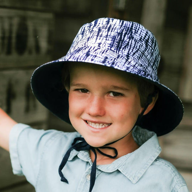 Bedhead Heritage Reversible Explorer Hat- Shibori/Indigo L-1875027498652274692