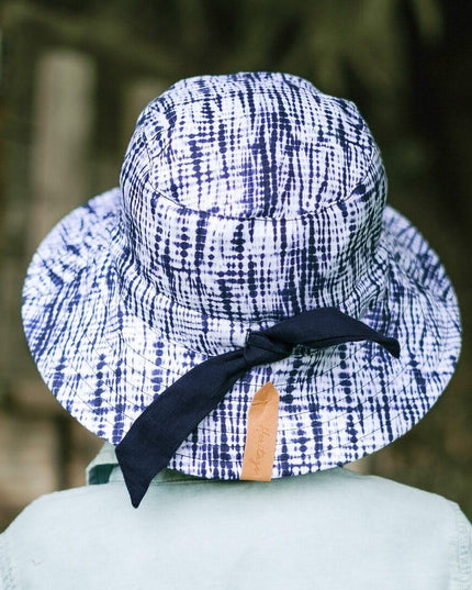 Bedhead Heritage Reversible Explorer Hat- Shibori/Indigo L-1875027498652274694