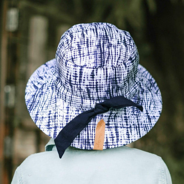 Bedhead Heritage Reversible Explorer Hat- Shibori/Indigo L-1875027498652274694