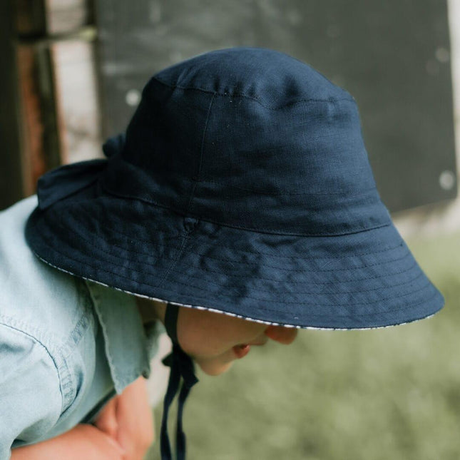 Bedhead Heritage Reversible Explorer Hat- Shibori/Indigo L-1875027498652274695