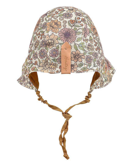 Bedhead Heritage Reversible Ruffle Bonnet Hat-Matilda/Maize M-1875027434676555778