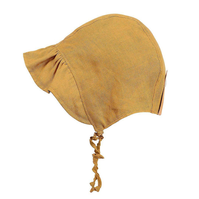 Bedhead Heritage Reversible Ruffle Bonnet Hat-Matilda/Maize M-1875027434676555779