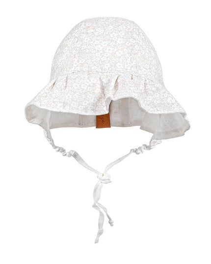 Bedhead Heritage Reversible Ruffle Bonnet Hat-Willow/Blanc M-1875027434370371585