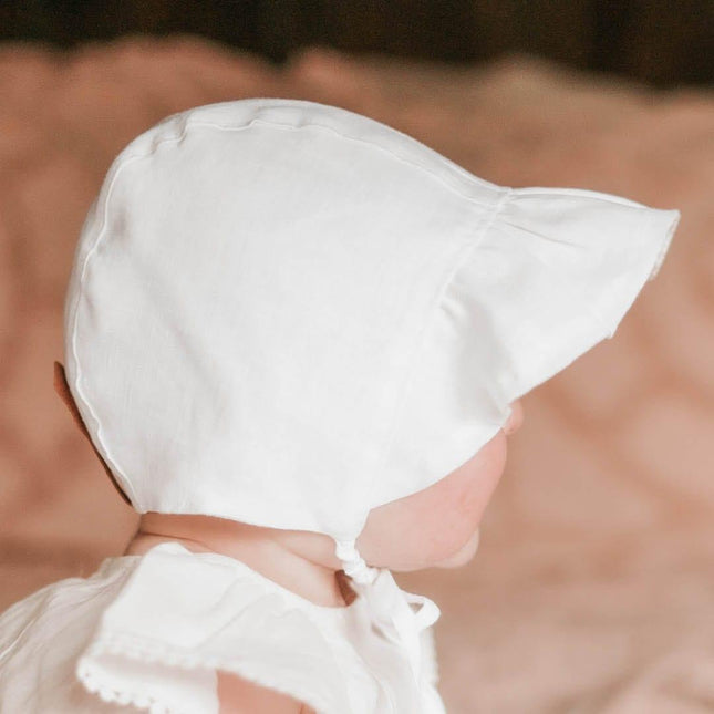 Bedhead Heritage Reversible Ruffle Bonnet Hat-Willow/Blanc M-1875027434370371589
