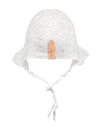 Bedhead Heritage Reversible Ruffle Bonnet Hat-Willow/Blanc M-1875027434370371590
