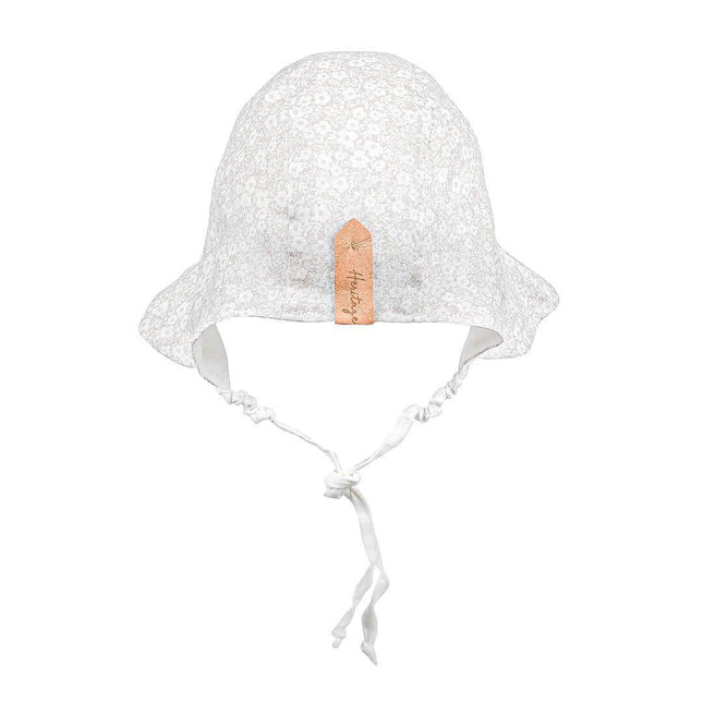 Bedhead Heritage Reversible Ruffle Bonnet Hat-Willow/Blanc M-1875027434370371590