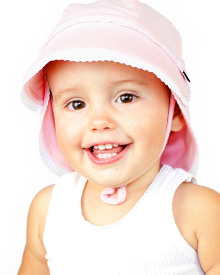 Bedhead Legionnaire Hat - Ruffle Trim 'Blush? L-1875027495175196673