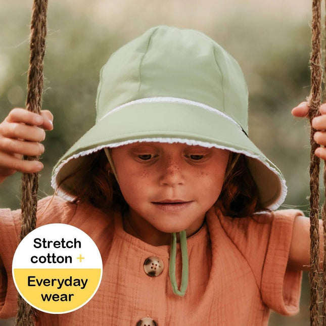 Bedhead Ponytail Bucket Hat - Khaki Ruffle L-1875027433820917762