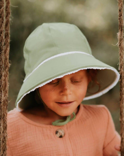 Bedhead Ponytail Bucket Hat - Khaki Ruffle L-1875027433820917763