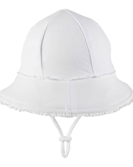 Bedhead Ponytail Bucket Hat - White Ruffle L-1875027433955135489
